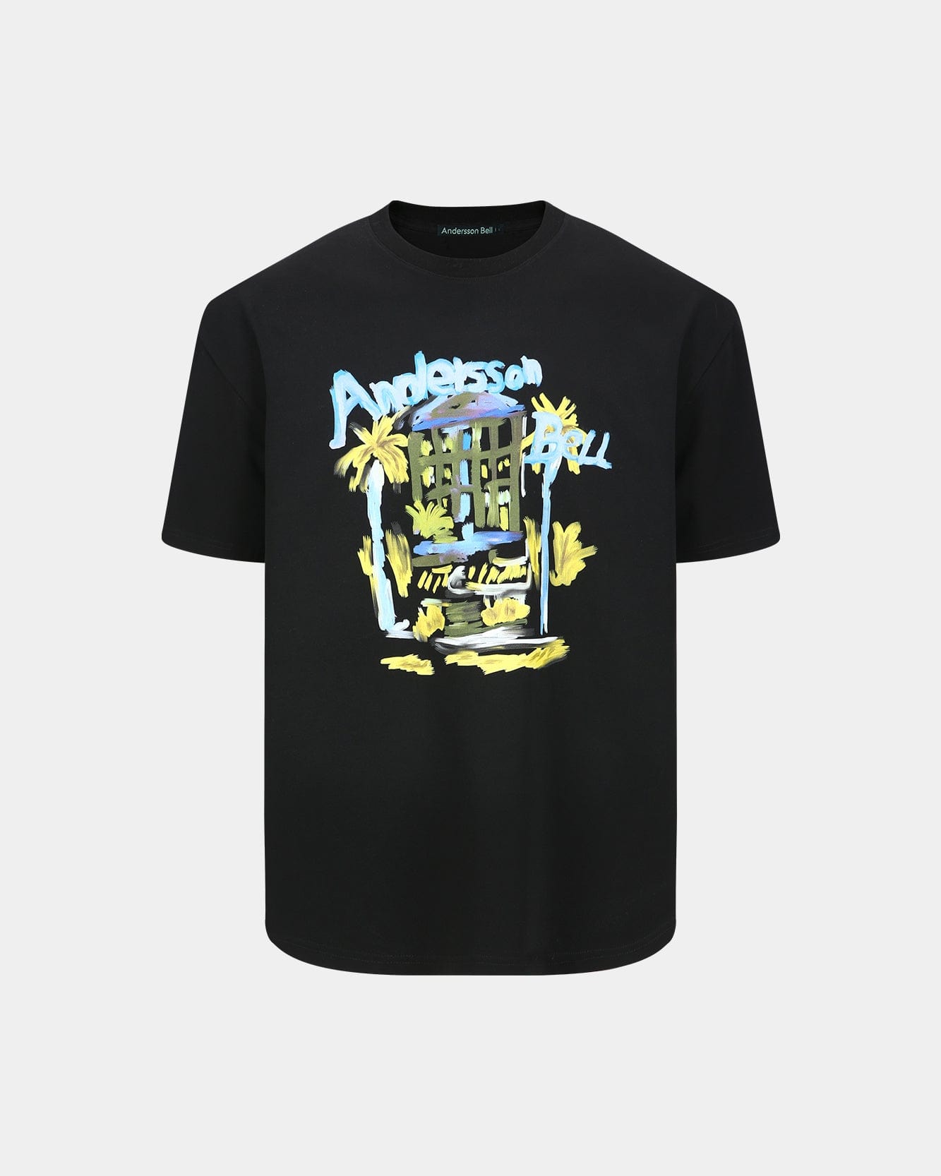 기타 (ESSENTIAL) UNISEX PALM TREE RESORT T-SHIRT atb1408u(BLACK)