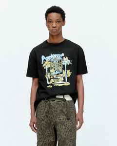 기타 (ESSENTIAL) UNISEX PALM TREE RESORT T-SHIRT atb1408u(BLACK)
