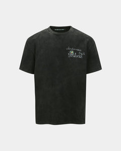 기타 (ESSENTIAL) UNISEX PIGMENT SUN DANCE T-SHIRT atb1404u(BLACK)