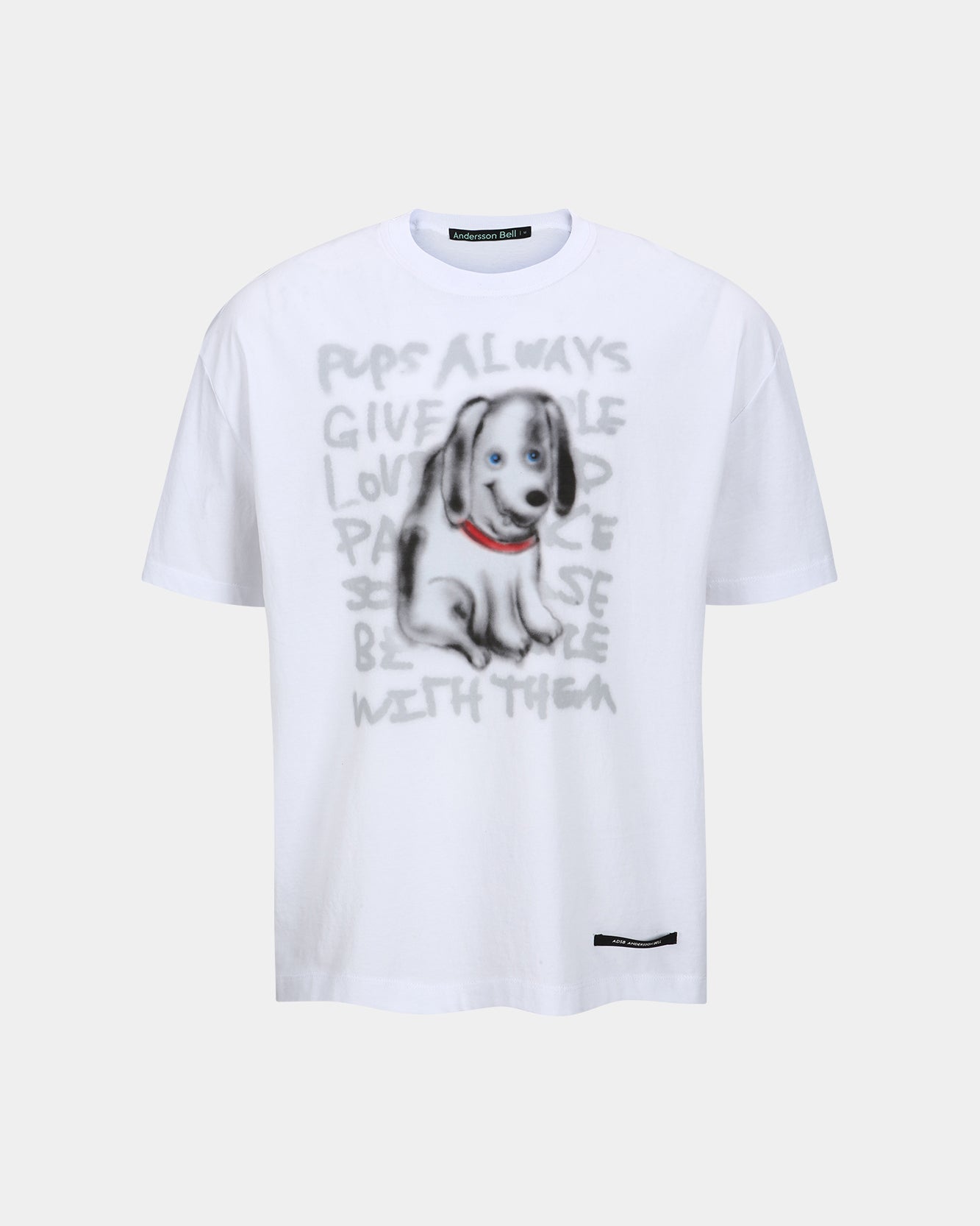 기타 (ESSENTIAL) UNISEX PUPPY T-SHIRT atb1409u(WHITE)