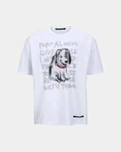 기타 (ESSENTIAL) UNISEX PUPPY T-SHIRT atb1409u(WHITE)