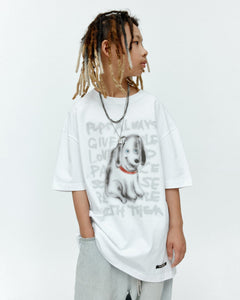 기타 (ESSENTIAL) UNISEX PUPPY T-SHIRT atb1409u(WHITE)
