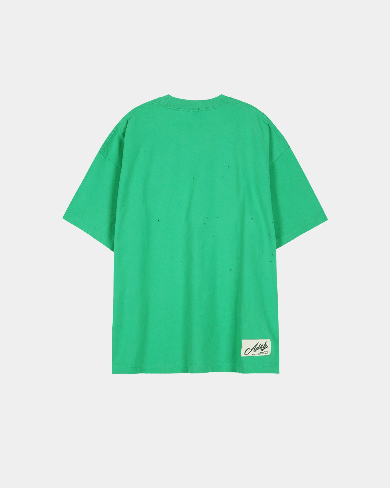 ESSENTIAL) UNISEX SPRAY WASHED HEART MESSAGE T-SHIRT atb1432u