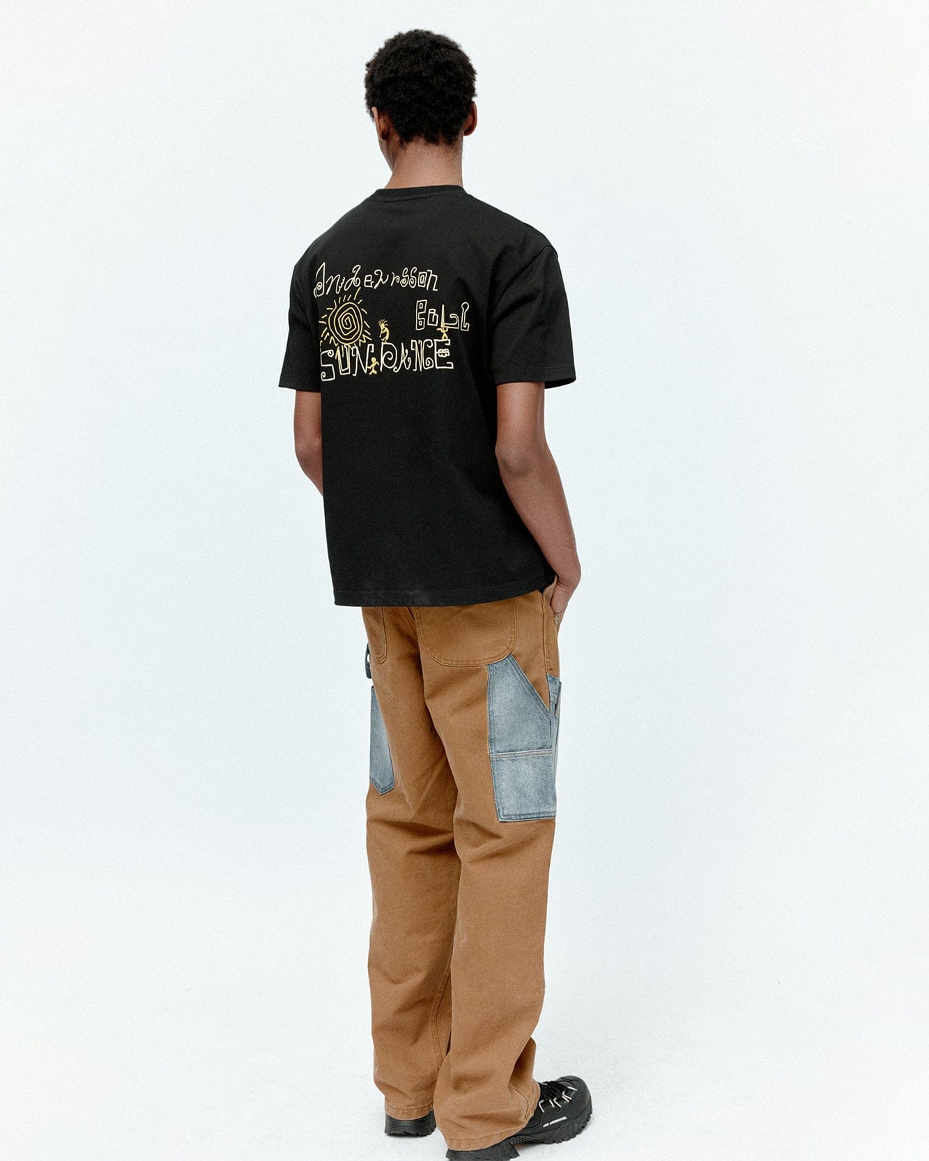 기타 (ESSENTIAL) UNISEX SUN DANCE T-SHIRT atb1401u(BLACK)