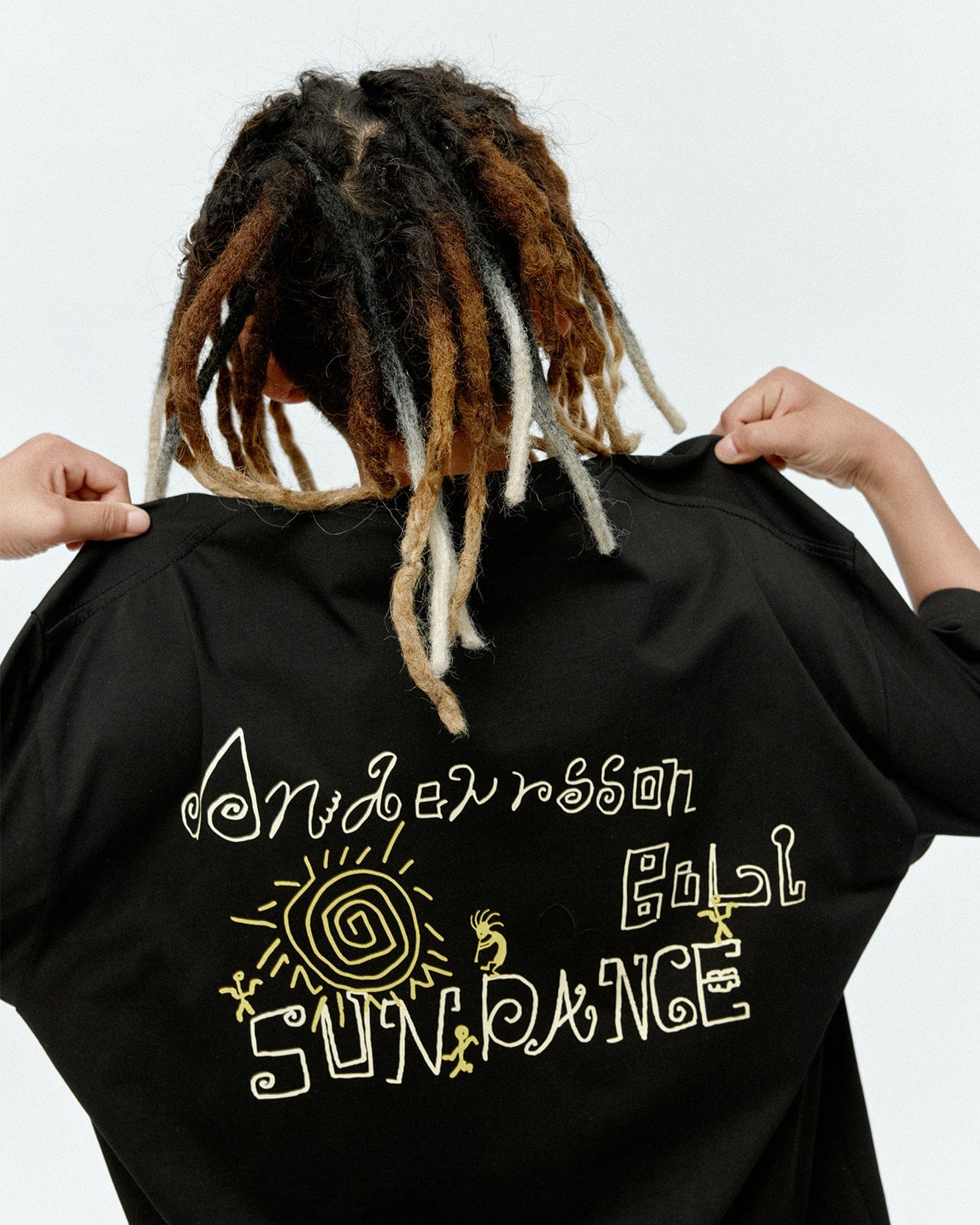 기타 (ESSENTIAL) UNISEX SUN DANCE T-SHIRT atb1401u(BLACK)