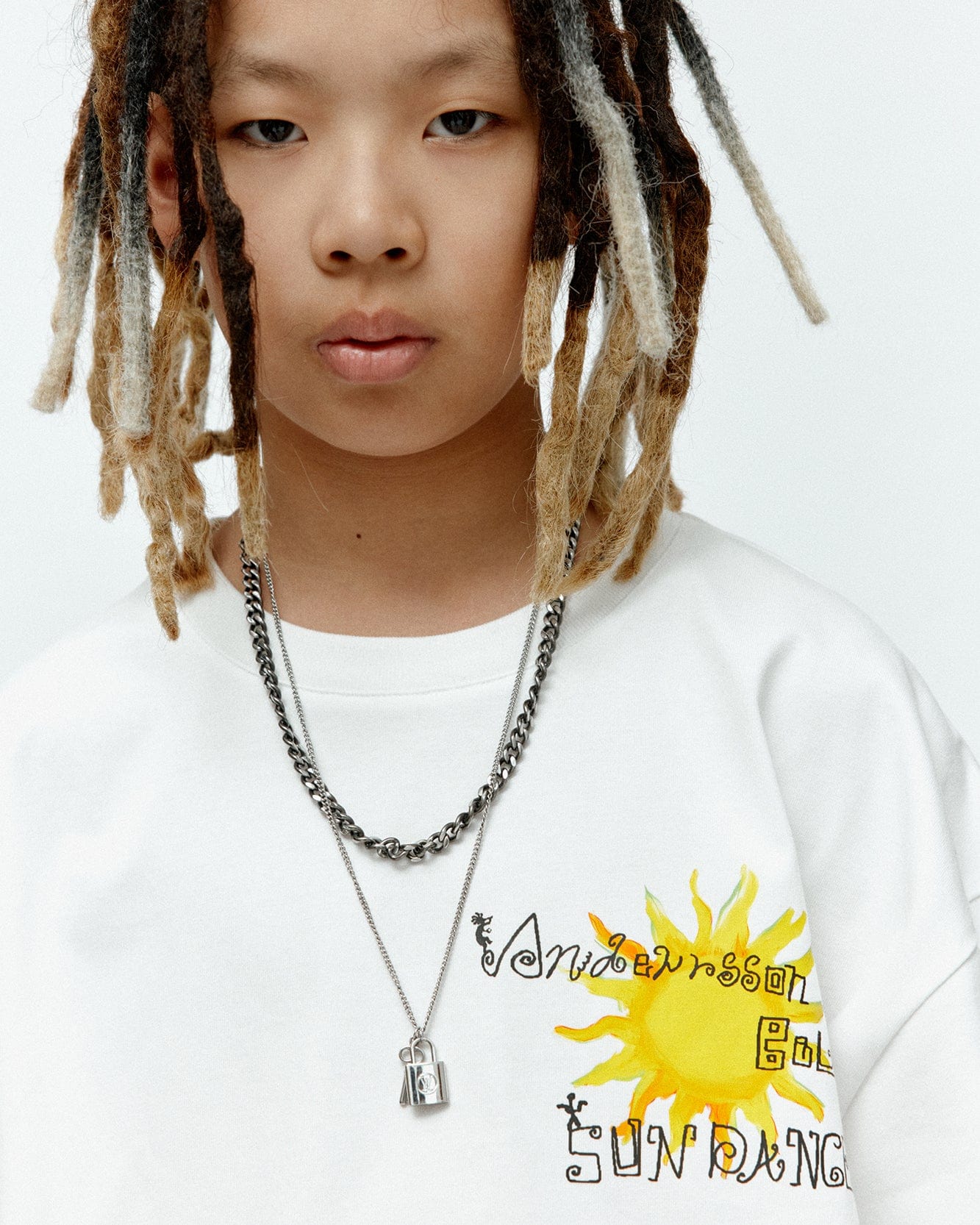 기타 (ESSENTIAL) UNISEX SUN DANCE T-SHIRT atb1402u(WHITE)