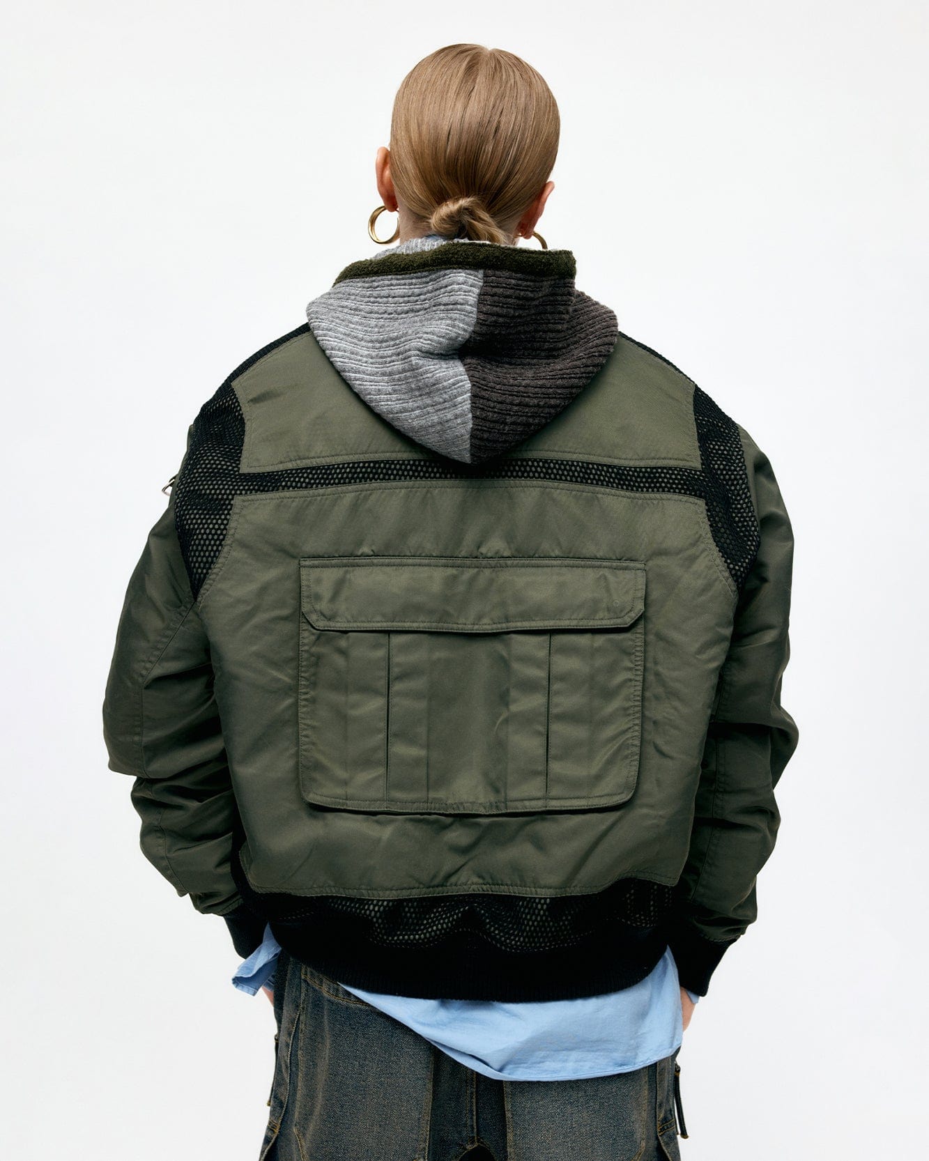기타 FLIGHT LAYERED WASHED BOMBER JACKET awa708m(KHAKI)