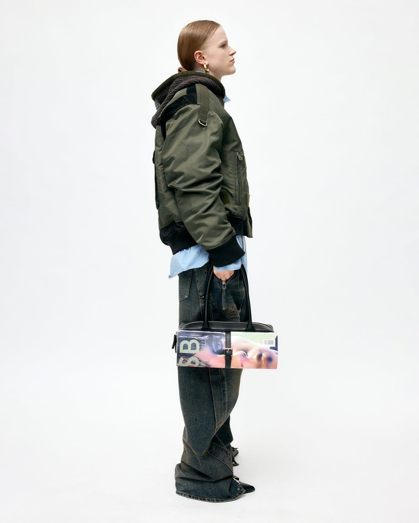 기타 FLIGHT LAYERED WASHED BOMBER JACKET awa708m(KHAKI)