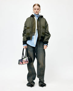 기타 FLIGHT LAYERED WASHED BOMBER JACKET awa708m(KHAKI)