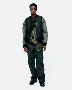 기타 FLIGHT LAYERED WASHED BOMBER JACKET awa708m(KHAKI)