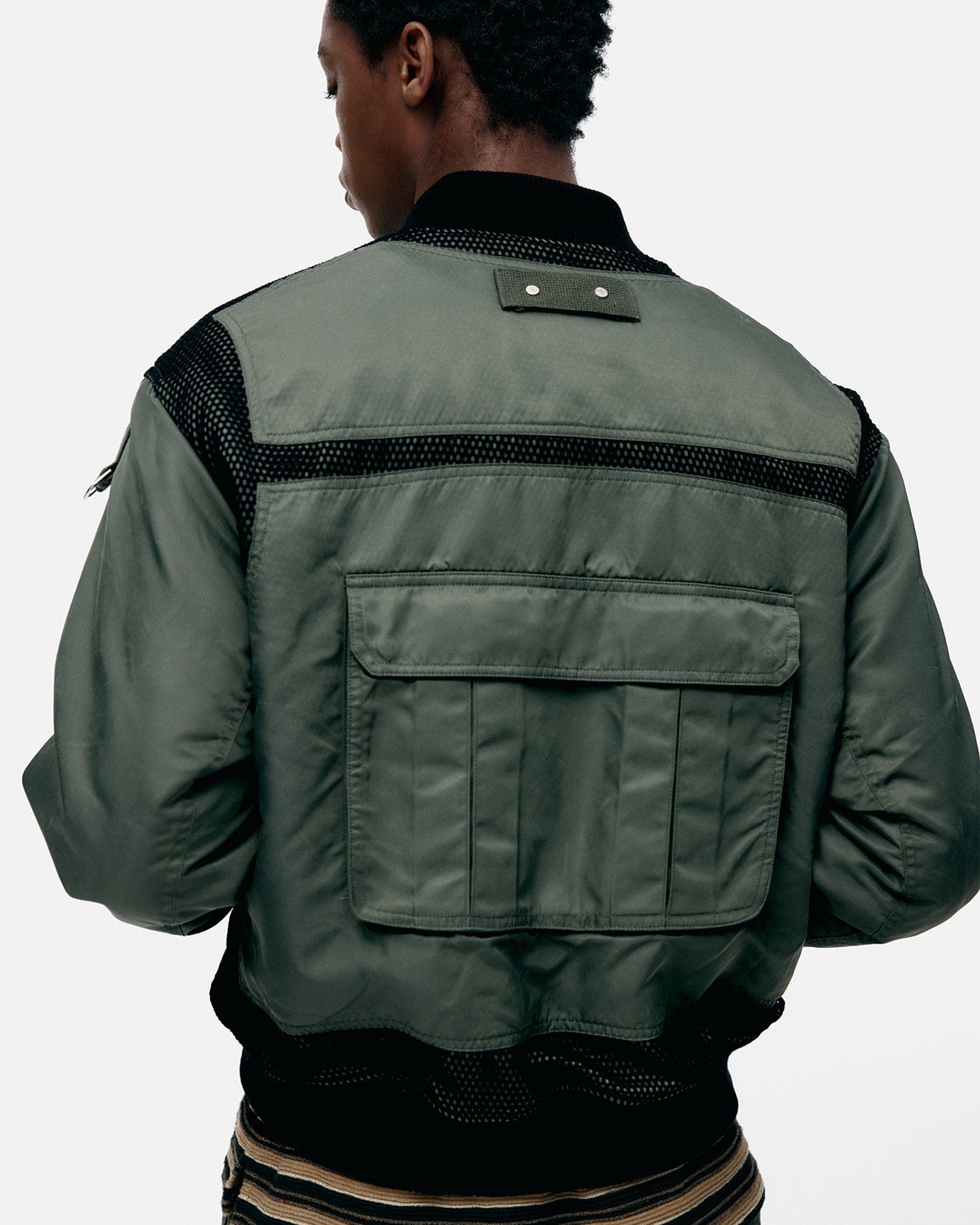 기타 FLIGHT LAYERED WASHED BOMBER JACKET awa708m(KHAKI)