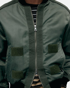 기타 FLIGHT LAYERED WASHED BOMBER JACKET awa708m(KHAKI)