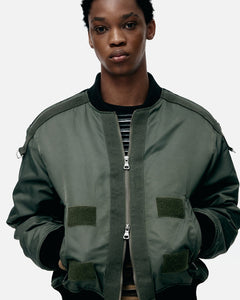 기타 FLIGHT LAYERED WASHED BOMBER JACKET awa708m(KHAKI)