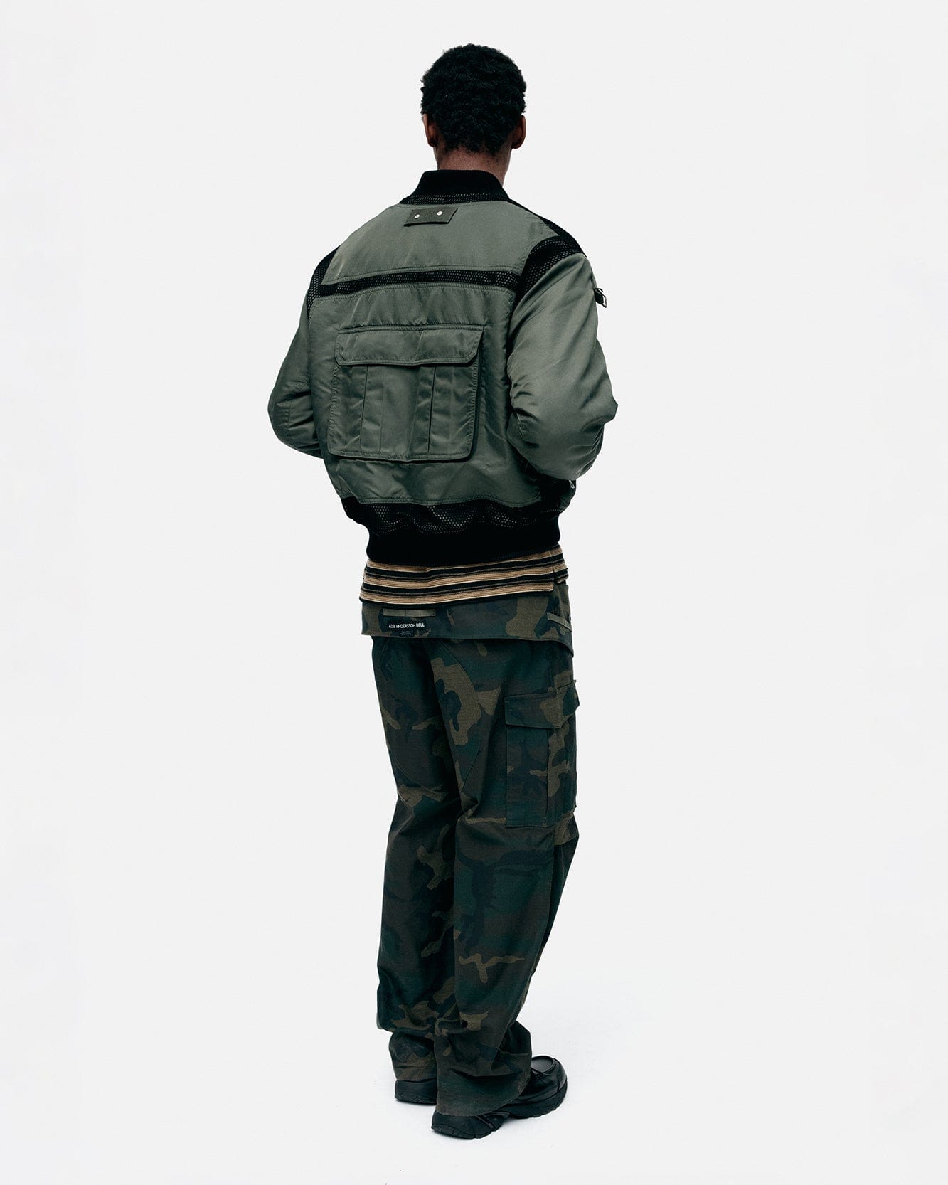 기타 FLIGHT LAYERED WASHED BOMBER JACKET awa708m(KHAKI)