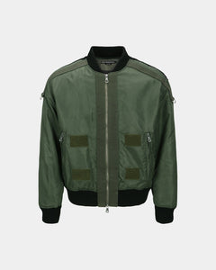 기타 FLIGHT LAYERED WASHED BOMBER JACKET awa708m(KHAKI)