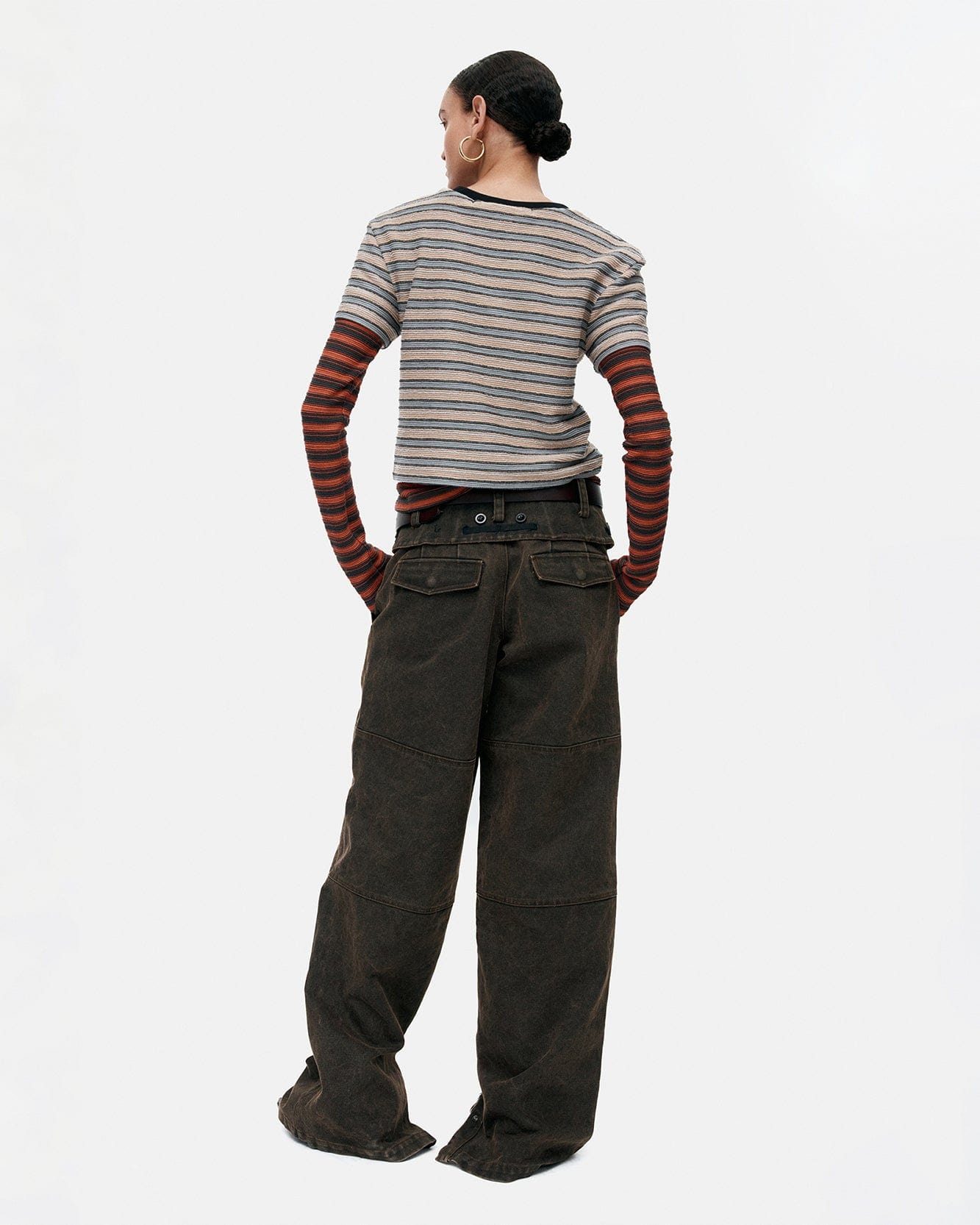 기타 FOLDED WORK PANTS apa851w(BROWN)