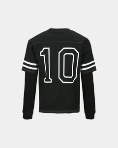 기타 FOOTBALL LAYERED LONG SLEEVE T-SHIRT atb1380m(BLACK)