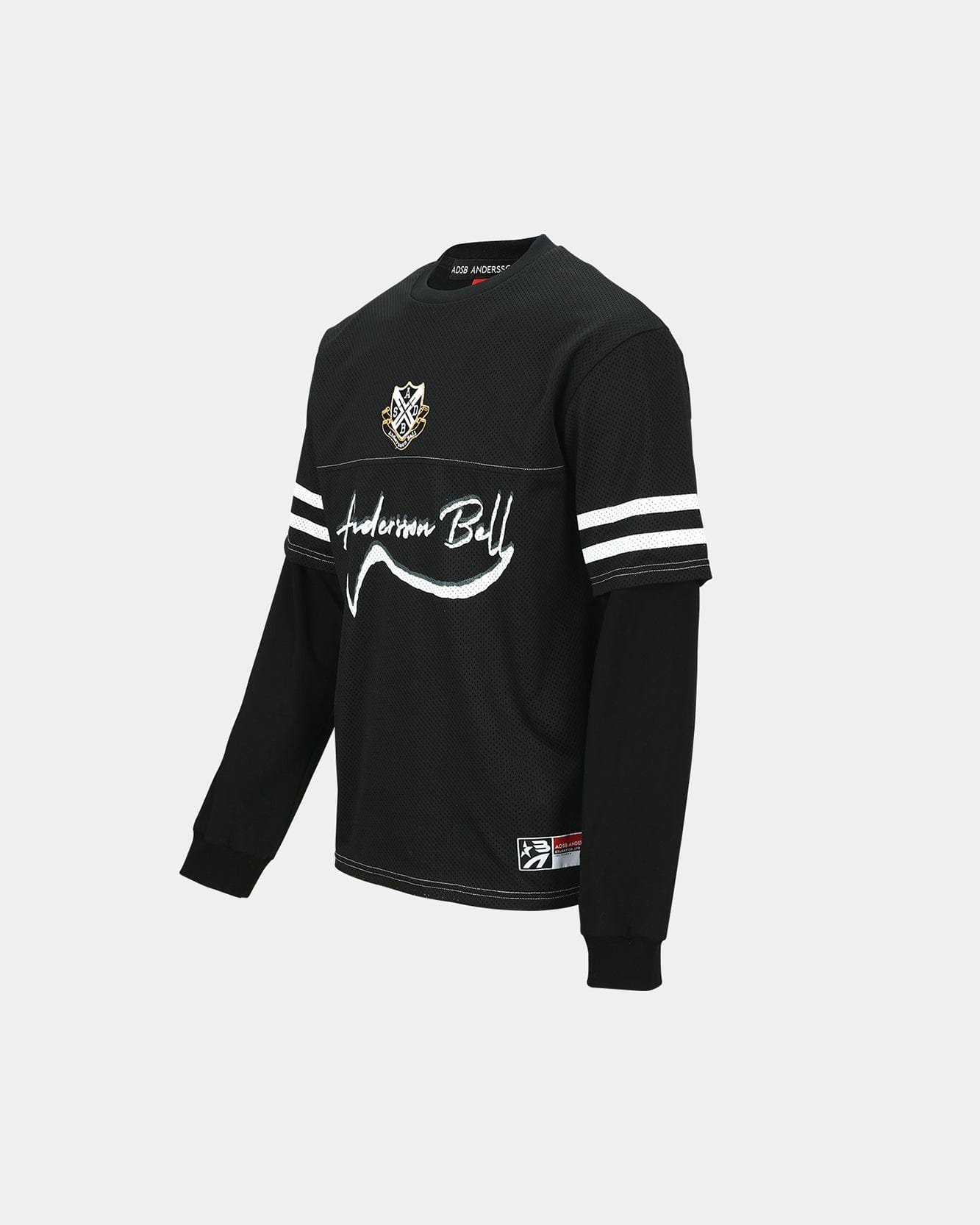 기타 FOOTBALL LAYERED LONG SLEEVE T-SHIRT atb1380m(BLACK)