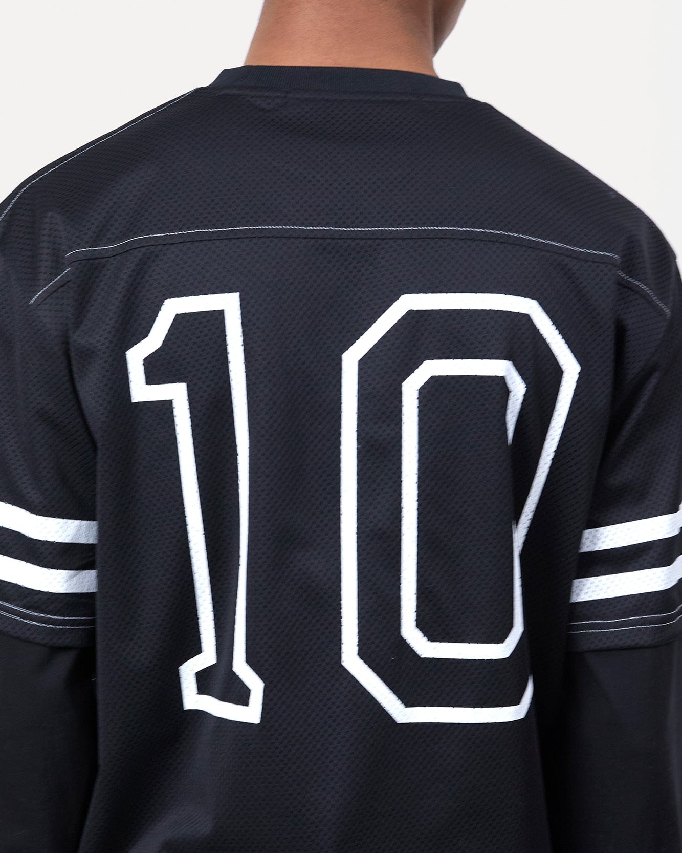 기타 FOOTBALL LAYERED LONG SLEEVE T-SHIRT atb1380m(BLACK)
