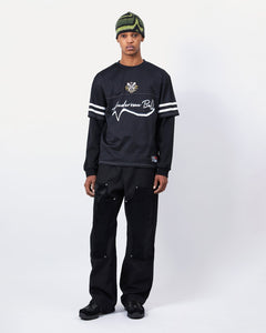 기타 FOOTBALL LAYERED LONG SLEEVE T-SHIRT atb1380m(BLACK)