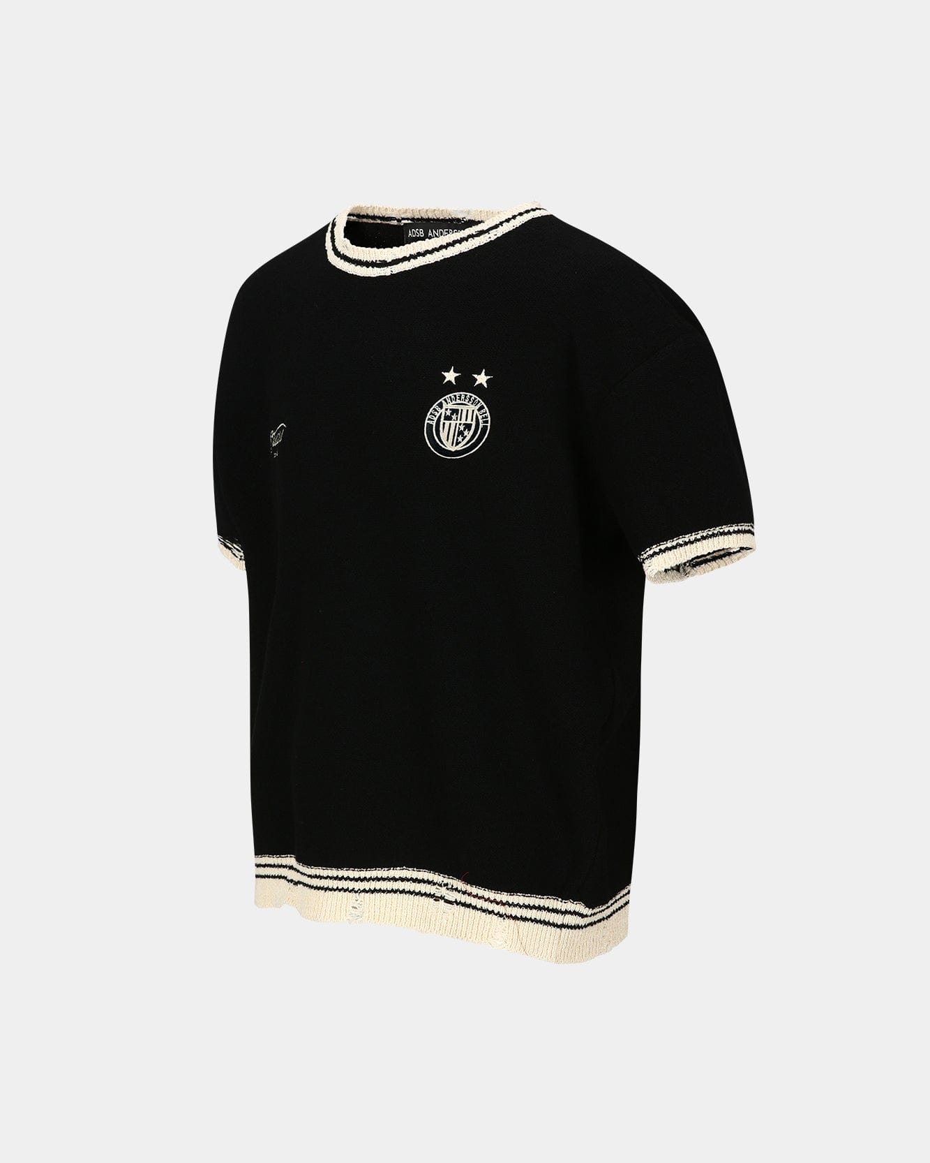 기타 FOOTBALL SHORT SLEEVE SWEATER atb1285m(BLACK)