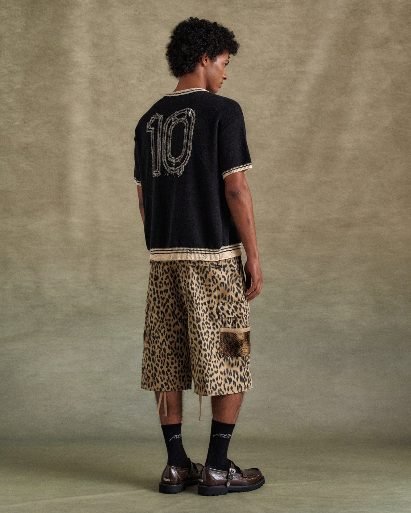 기타 FOOTBALL SHORT SLEEVE SWEATER atb1285m(BLACK)