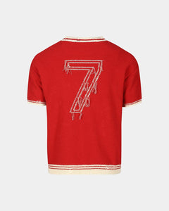 기타 FOOTBALL SHORT SLEEVE SWEATER atb1285m(RED)