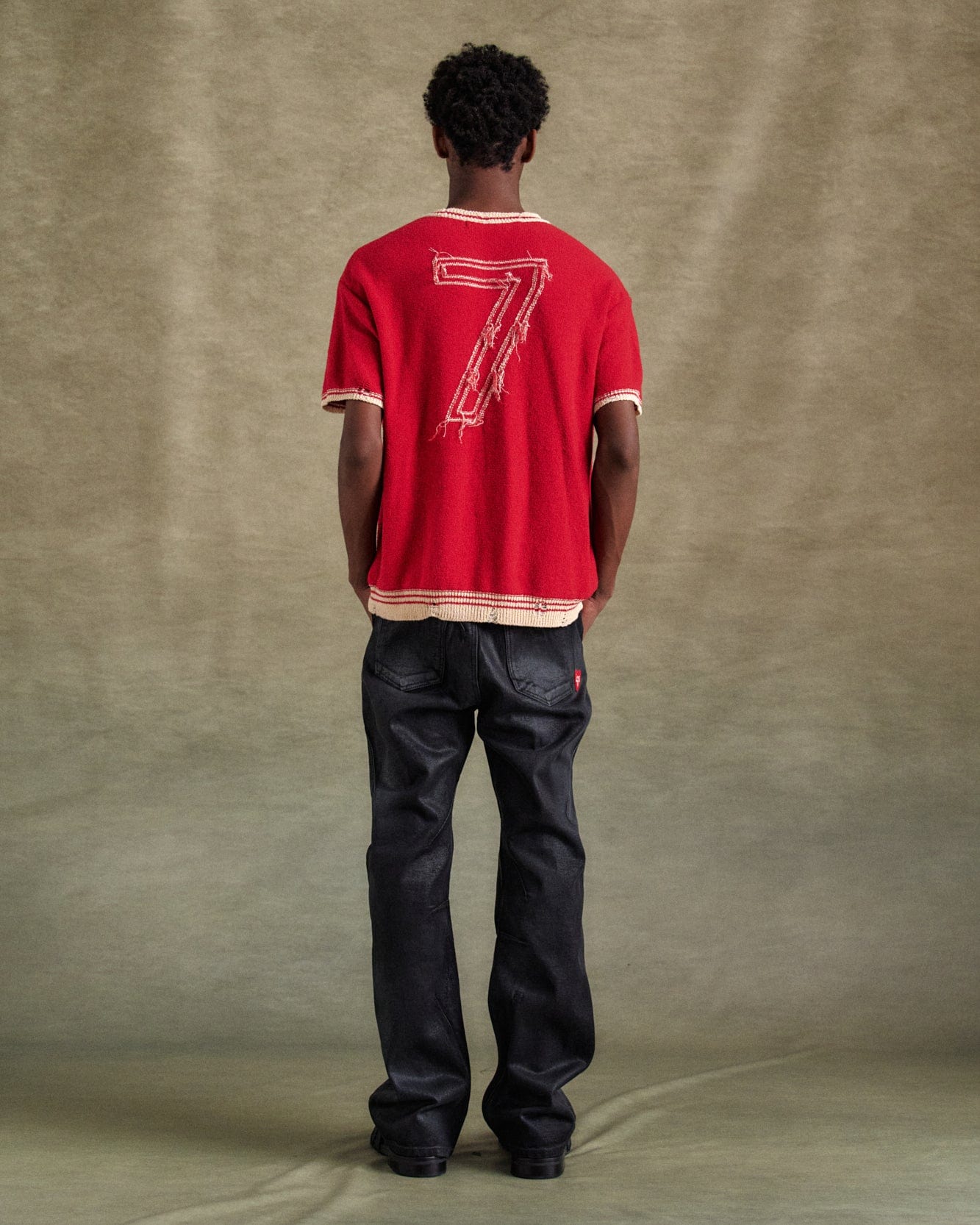 기타 FOOTBALL SHORT SLEEVE SWEATER atb1285m(RED)
