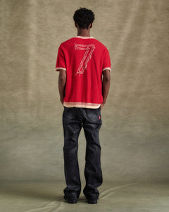 기타 FOOTBALL SHORT SLEEVE SWEATER atb1285m(RED)