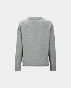 기타 FRUIT INTARSIA CREWNECK SWEATER atb1384w(GREY)