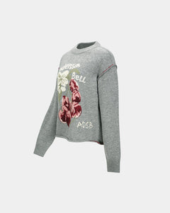 기타 FRUIT INTARSIA CREWNECK SWEATER atb1384w(GREY)