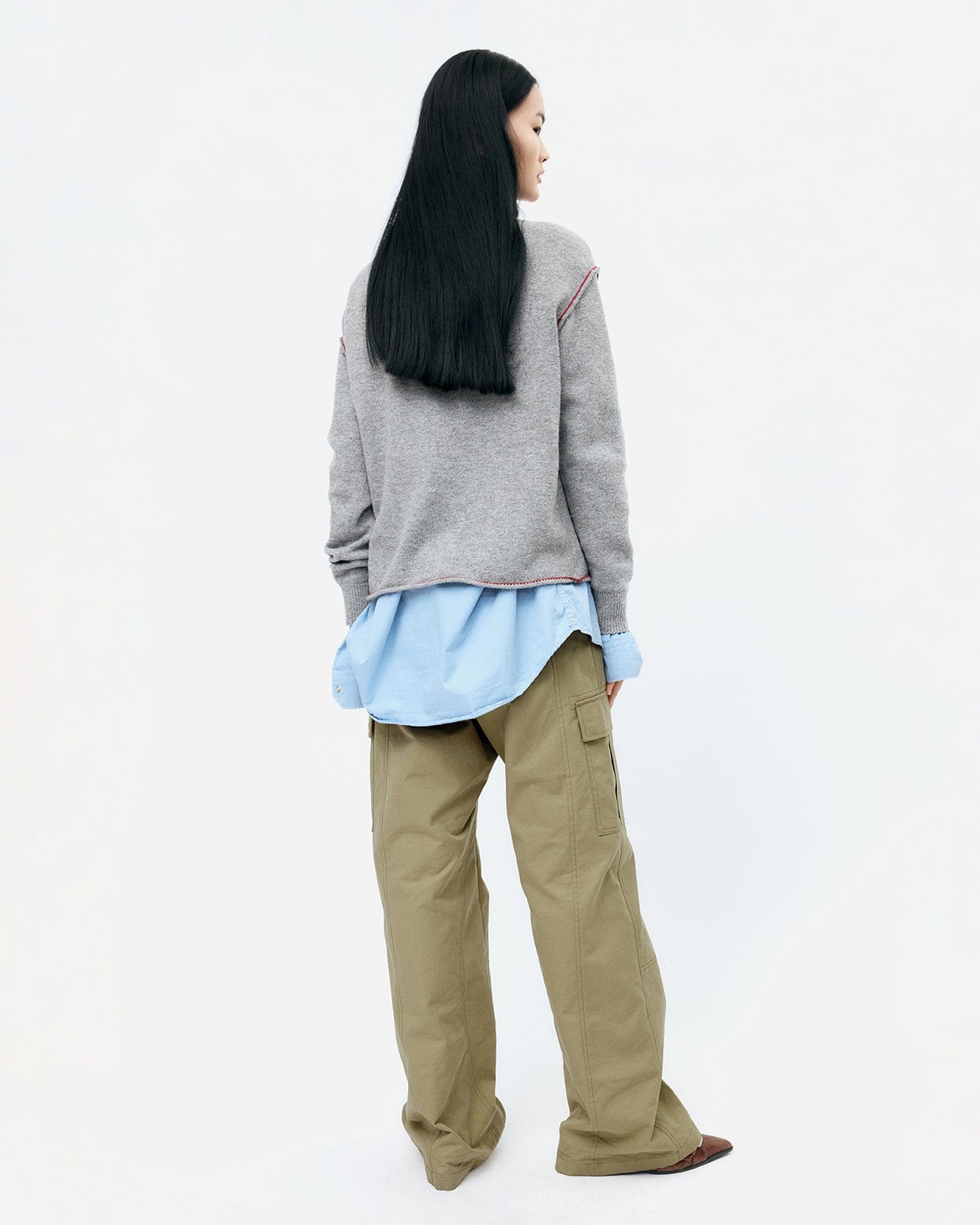 기타 FRUIT INTARSIA CREWNECK SWEATER atb1384w(GREY)