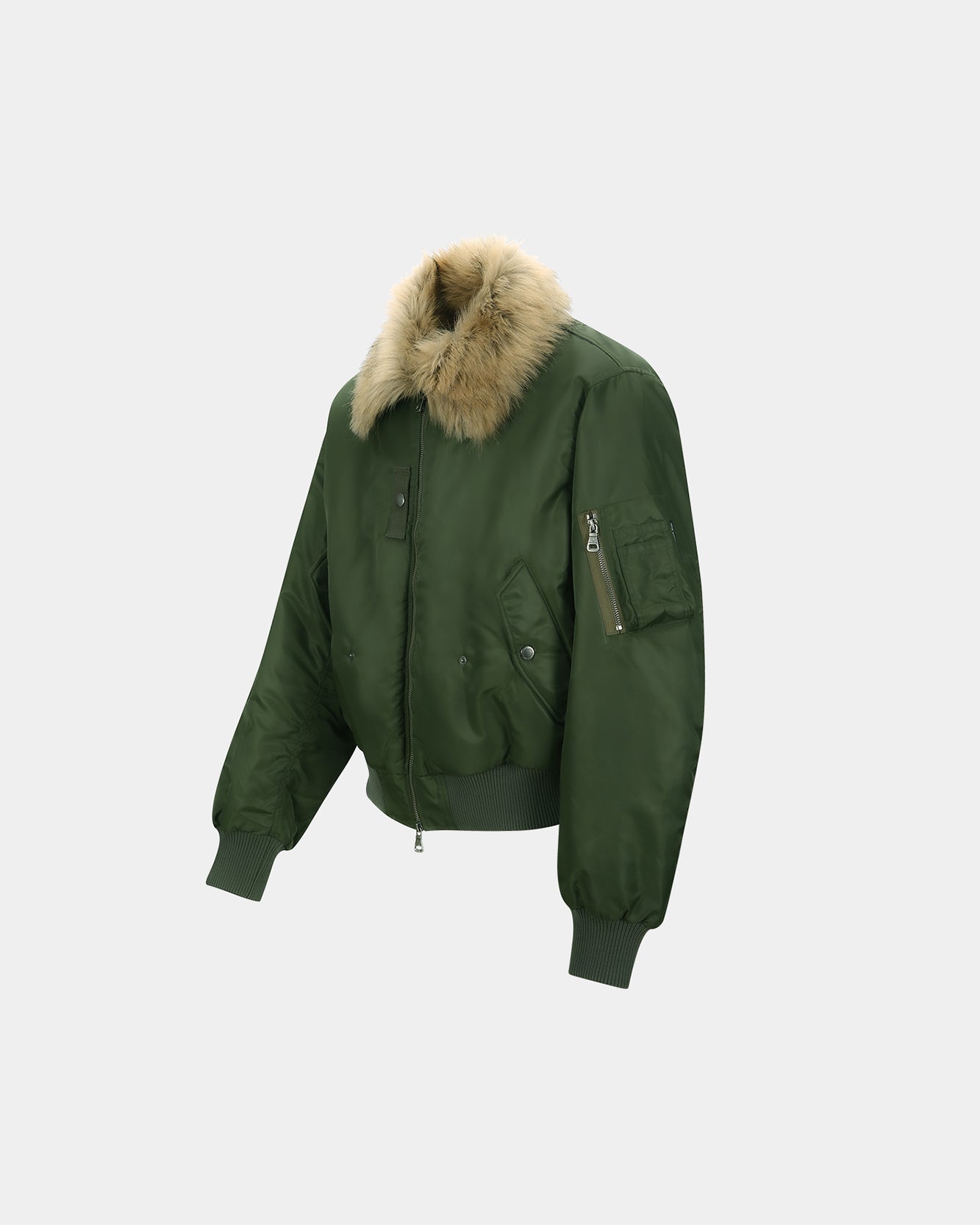 기타 FUR COLLAR MA-1 BOMBER awa737u(KHAKI)