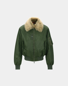 기타 FUR COLLAR MA-1 BOMBER awa737u(KHAKI)