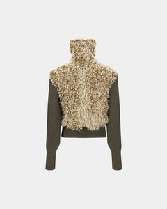 기타 FUR COMBO KNIT TOP atb1392w(BEIGE)