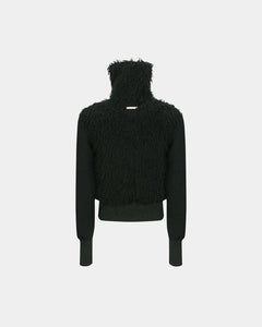 기타 FUR COMBO KNIT TOP atb1393w(BLACK)