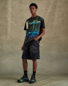 기타 GAS STATION LOGO T-SHIRTS atb1289m(BLACK)