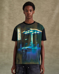 기타 GAS STATION LOGO T-SHIRTS atb1289m(BLACK)