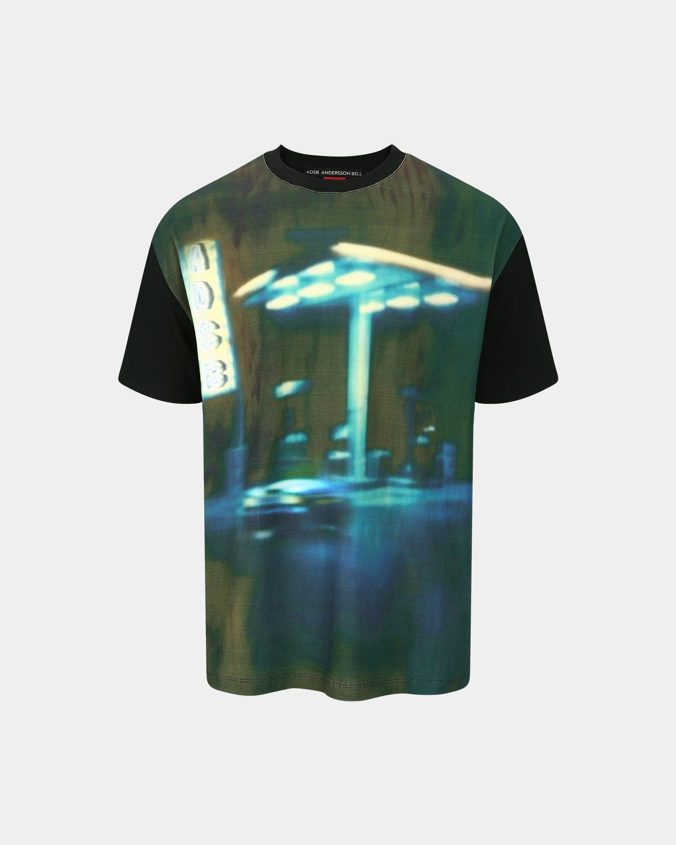 기타 GAS STATION LOGO T-SHIRTS atb1289m(BLACK)