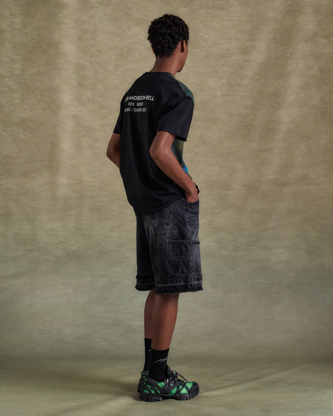 기타 GAS STATION LOGO T-SHIRTS atb1289m(BLACK)