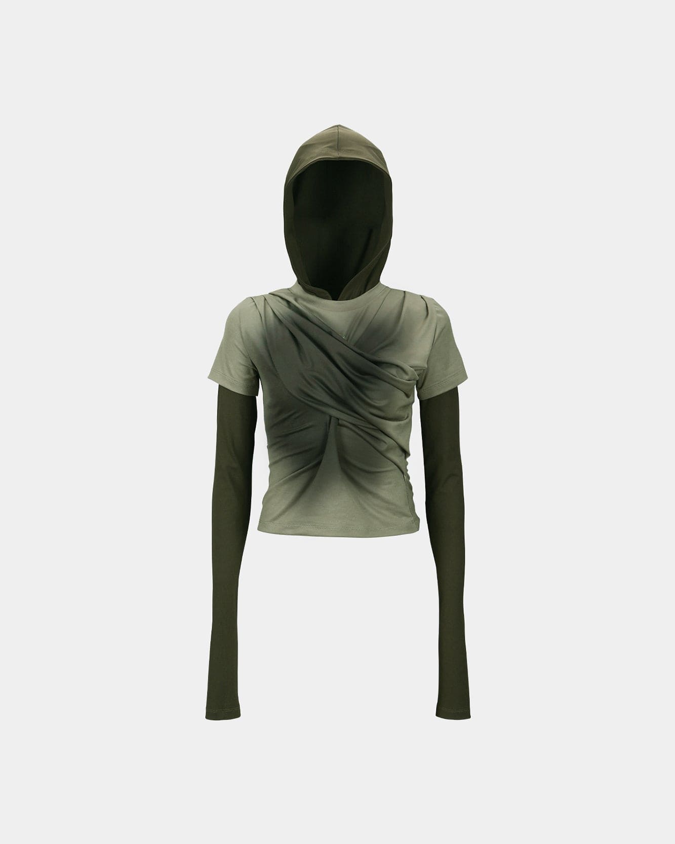 기타 GATHERED HOODIE JERSEY TOP atb1395w(KHAKI)