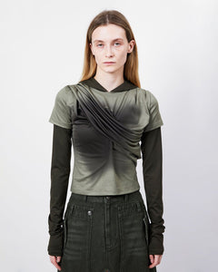 기타 GATHERED HOODIE JERSEY TOP atb1395w(KHAKI)