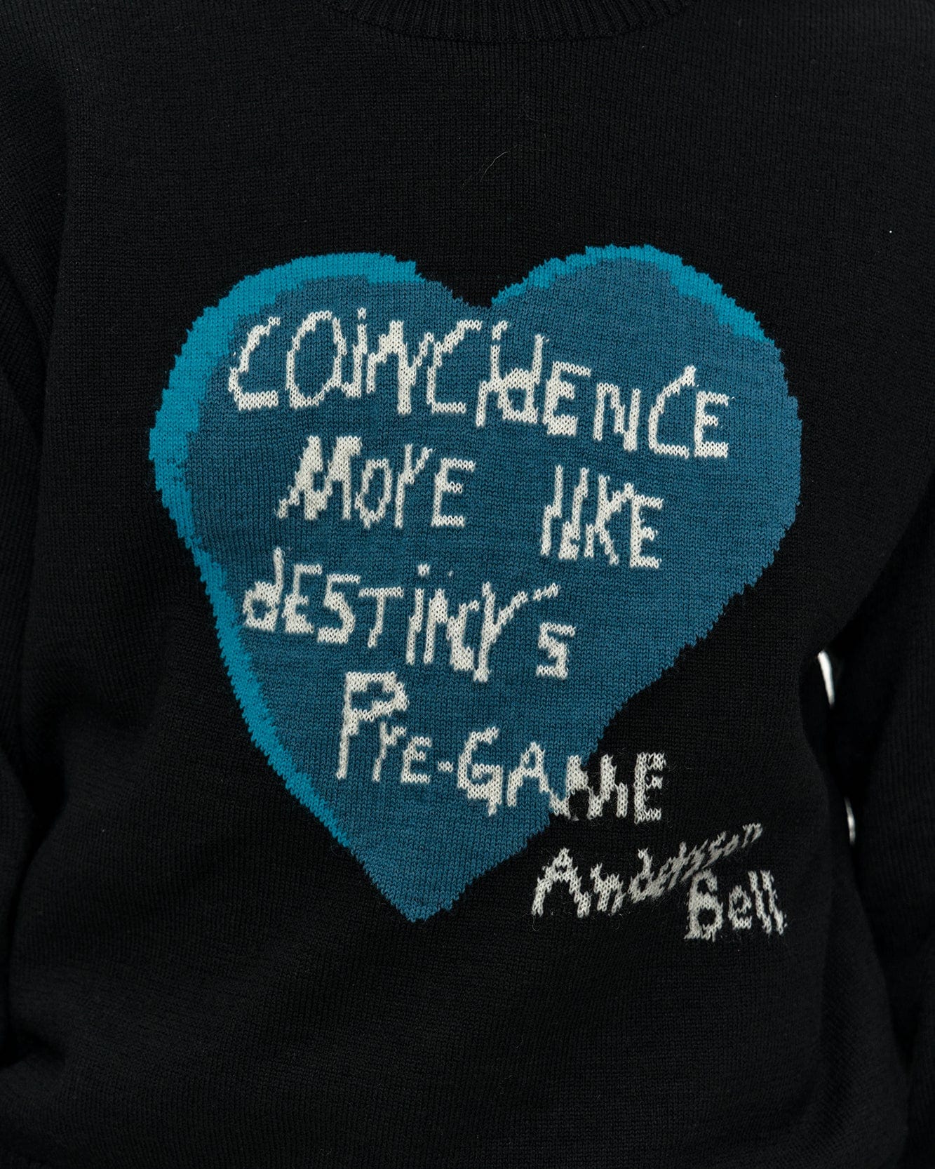 기타 GIRLS HEART MESSAGE CREW-NECK SWEATER atb1464w(BLACK)