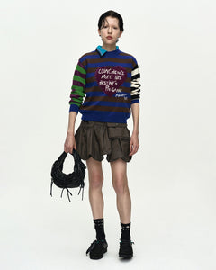 기타 GIRLS HEART MESSAGE CREW-NECK SWEATER atb1464w(BLUE/GREEN)