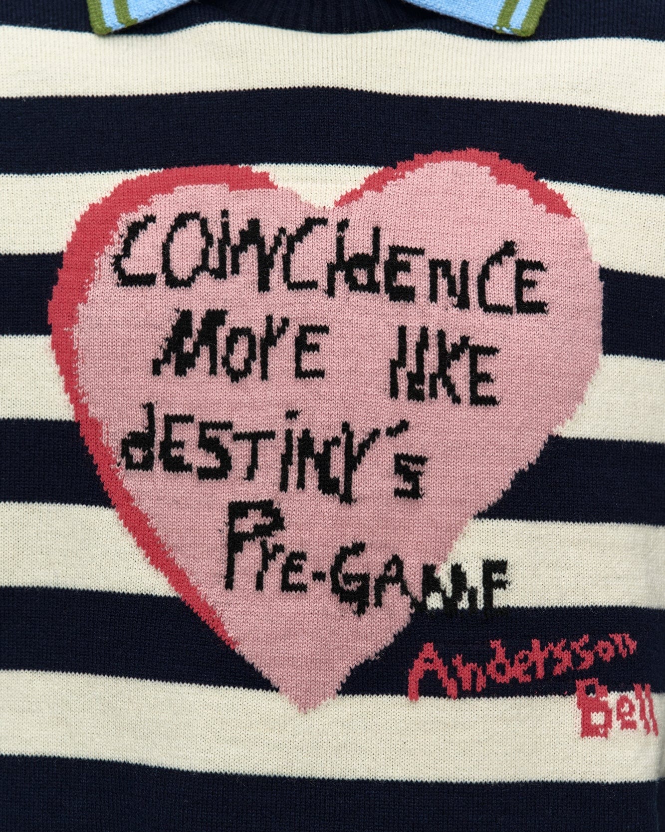 기타 GIRLS HEART MESSAGE CREW-NECK SWEATER atb1464w(NAVY/IVORY)