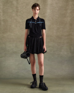 기타 HALTER STRING PIQUÉ POLO SHIRTS atb1255w(BLACK)