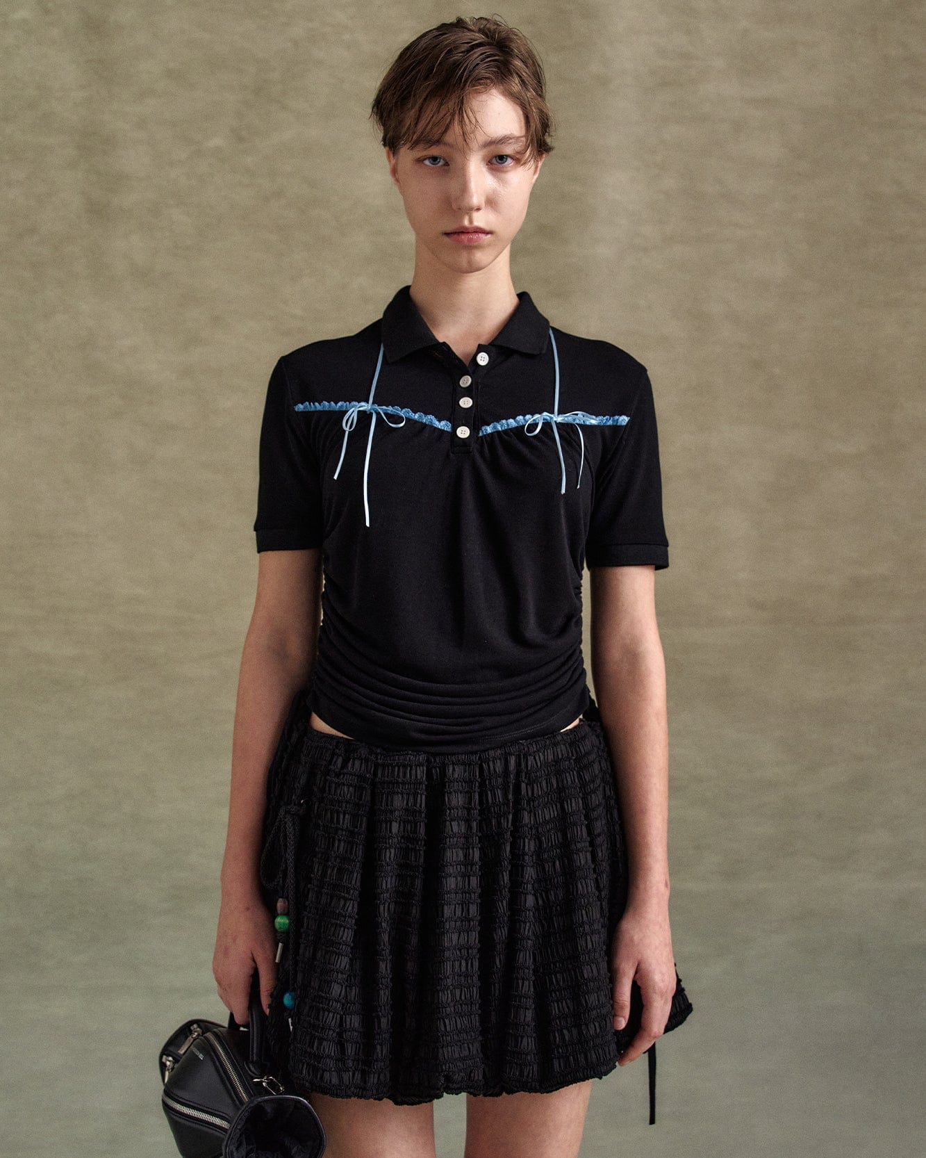 HALTER STRING PIQUÉ POLO SHIRTS atb1255w(BLACK) – Andersson Bell