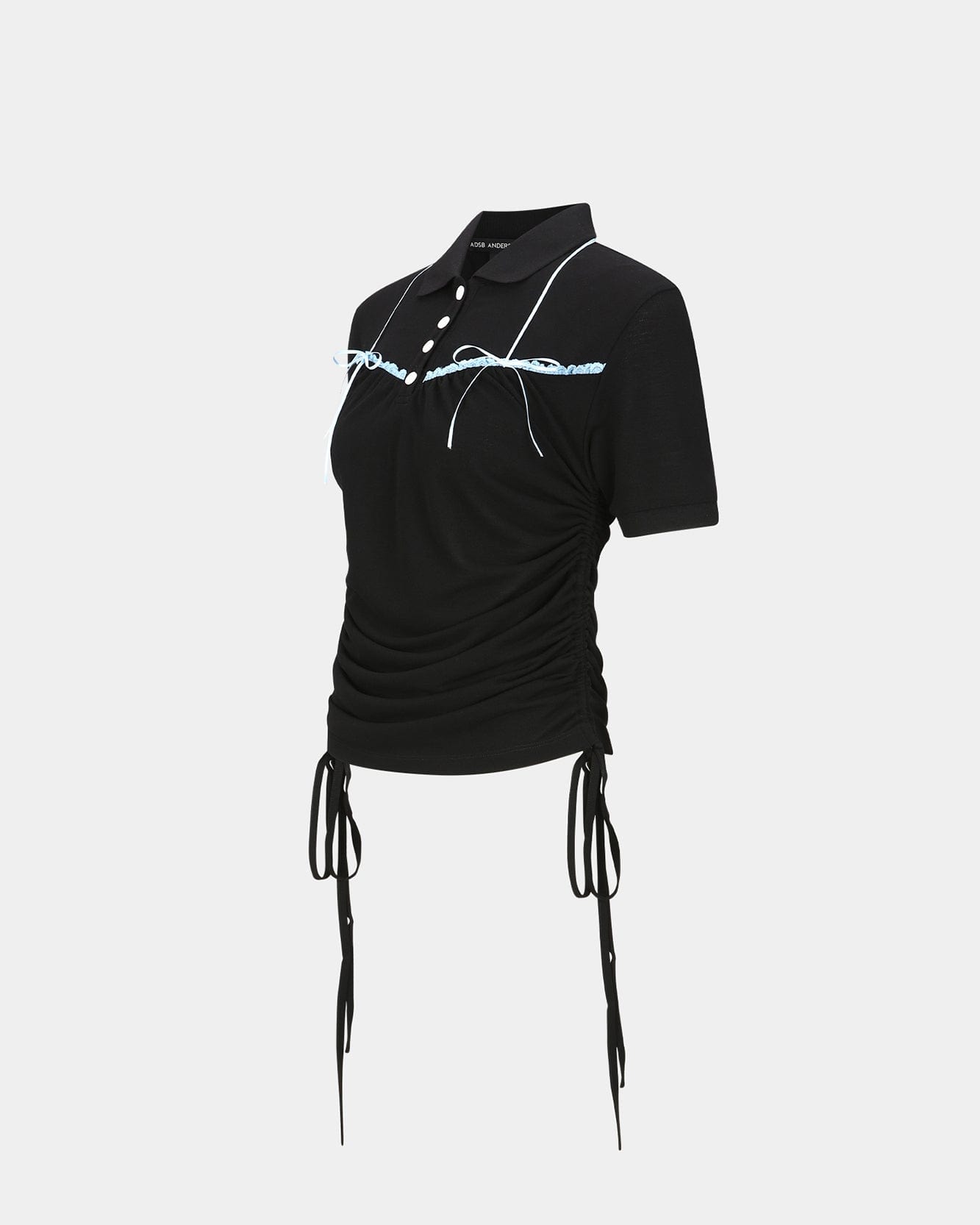 기타 HALTER STRING PIQUÉ POLO SHIRTS atb1255w(BLACK)