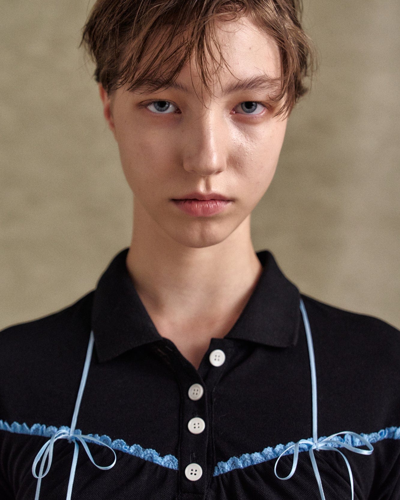 기타 HALTER STRING PIQUÉ POLO SHIRTS atb1255w(BLACK)