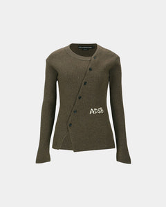 기타 HAND STITCHED BASIC CARDIGAN atb1400w(BROWN)